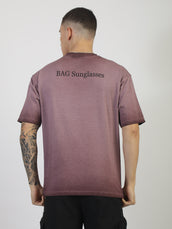 AcidWash Sunglass Onion Half Sleeve T-Shirt