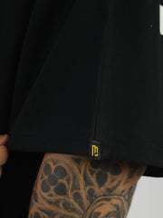 Black Confidence Half Sleeve Boxy T-Shirt