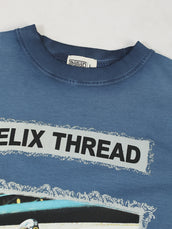 AcidWash Helix Denim Blue Half Sleeve T-Shirt