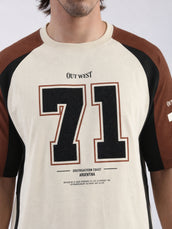 Argentina Cream Half Sleeve T-Shirt