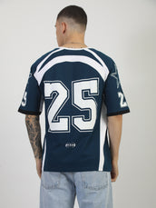 Teal Blue New Jersey Half Sleeve T-Shirt
