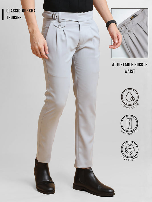 Light Grey Gurkha Trouser