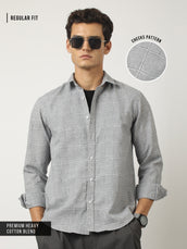 Light Grey Checks Shirt