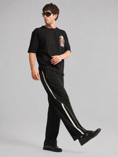 Black Cross Broder Pant
