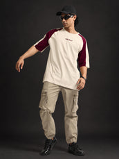 Bound Cream Half Sleeve T-Shirt