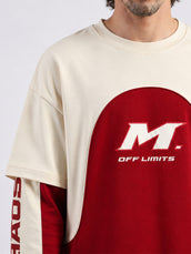 Doctor Sleeve Red, Cream T-Shirt