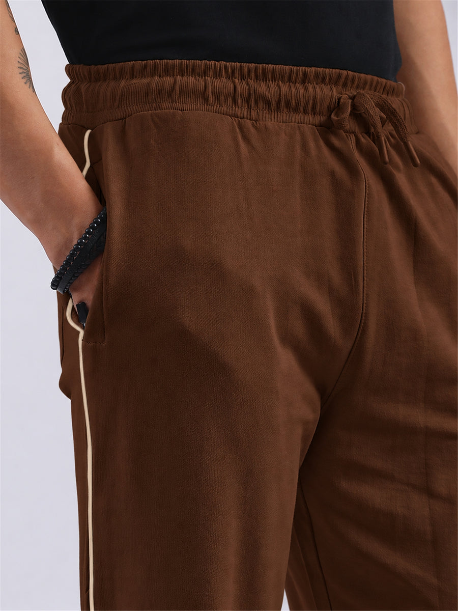 Atlanta Brown Baggy Fit Trackpant