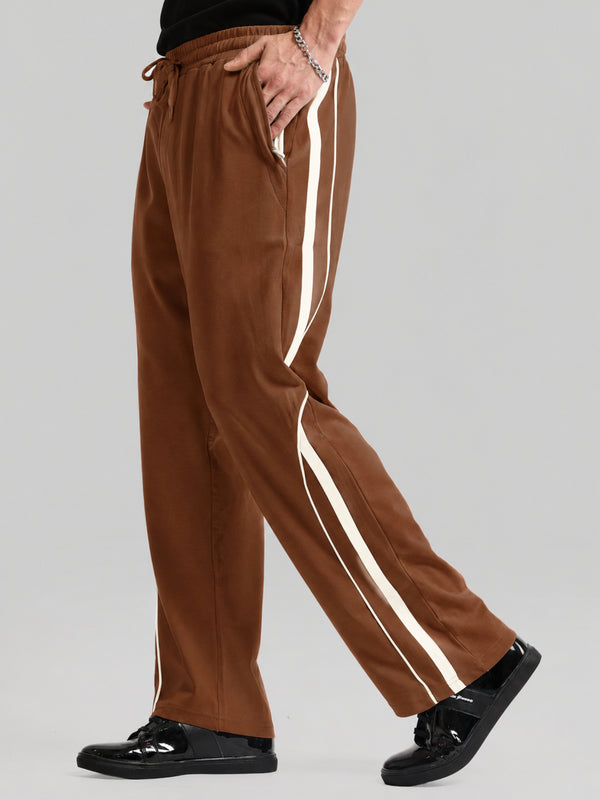 Brown cross broder pant for men