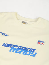 Doctor Sleeve Race Cream, Royal Blue Full Sleeve T-Shirt