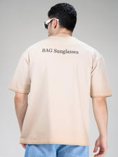 AcidWash Sunglass Biscuit Half Sleeve T-Shirt