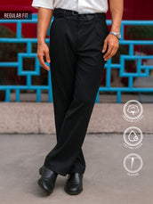 Ashton Belt Black Trouser