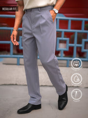 Ashton Belt Light Grey Trouser