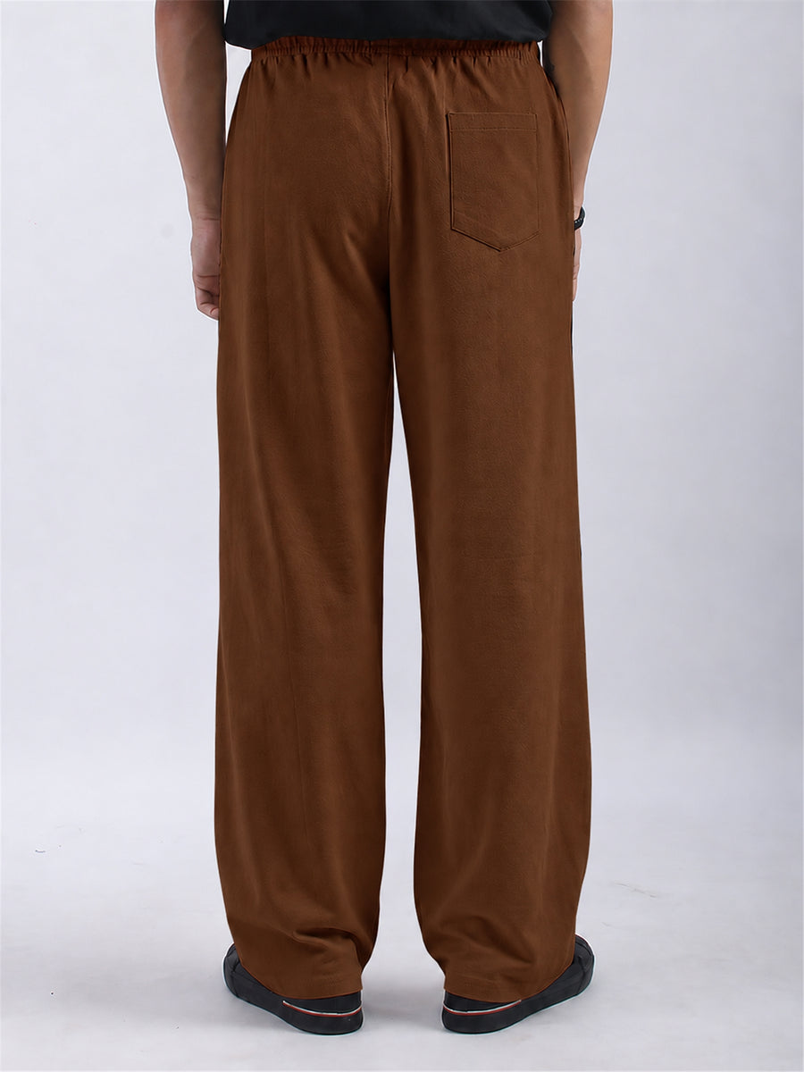 Atlanta Brown Baggy Fit Trackpant
