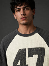 Waffle 47 Cream Full Sleeve T-Shirt