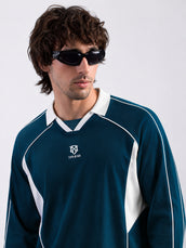State of Mind Teal Blue Polo T-Shirt