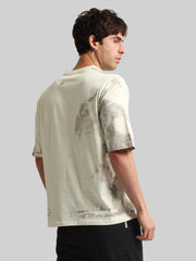 Garage Cream Half Sleeve T-Shirt