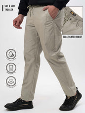 Cut & Sew Light Green Trouser