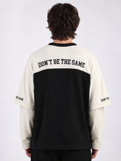 Doctor Sleeve Black, Cream T-Shirt
