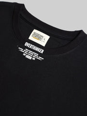 Overthinker Black Half Sleeve T-Shirt