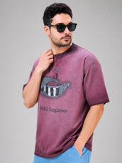 AcidWash Sunglass Onion Half Sleeve T-Shirt