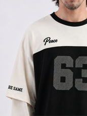 Doctor Sleeve Black, Cream T-Shirt