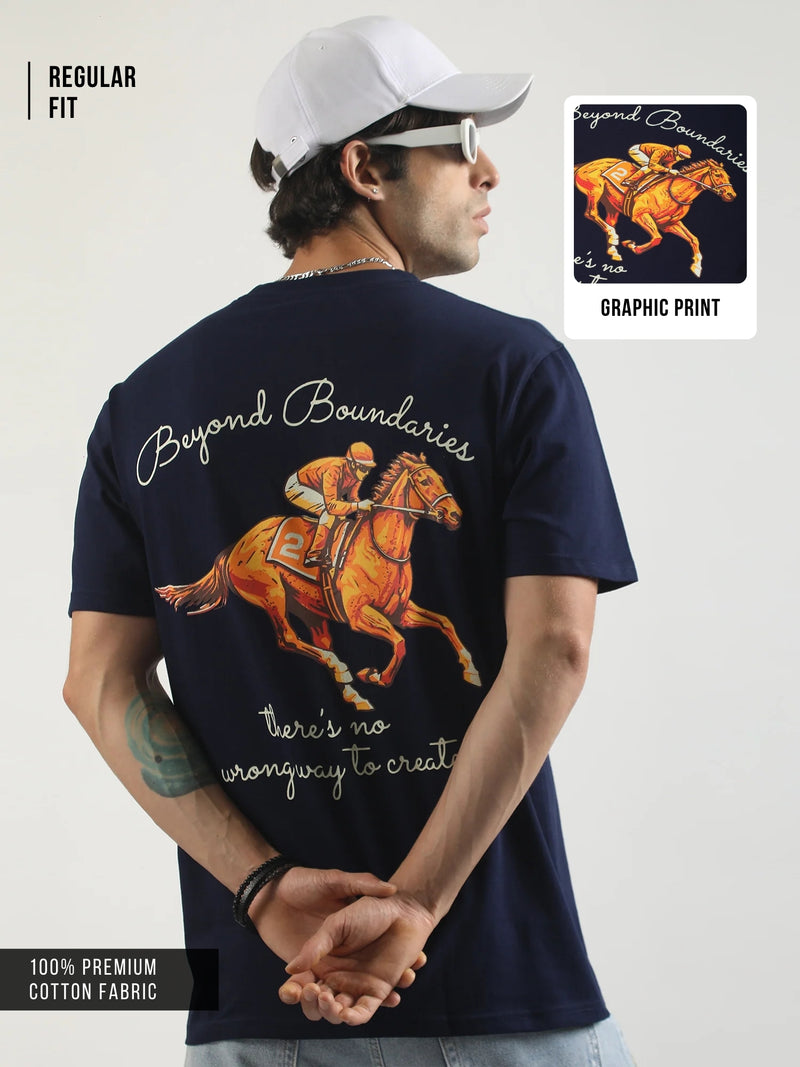 Jockey Navy Half Sleeve T-Shirt