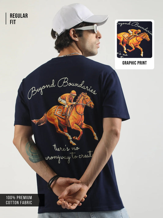 Jockey Navy Half Sleeve T-Shirt
