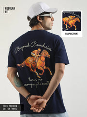 Jockey Navy Half Sleeve T-Shirt