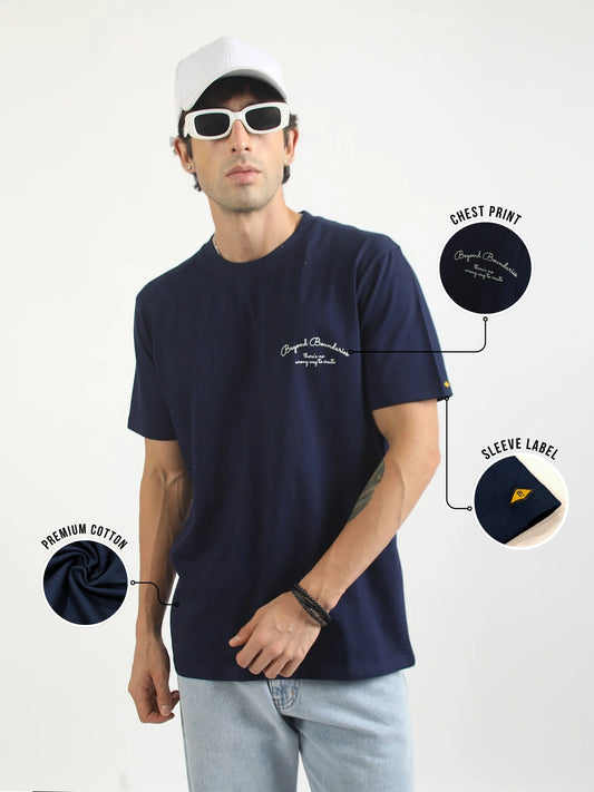 Jockey Navy Half Sleeve T-Shirt