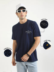 Jockey Navy Half Sleeve T-Shirt