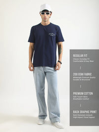 Jockey Navy Half Sleeve T-Shirt