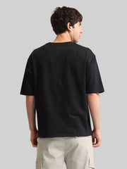 Brooklyn Embroidery Black Half Sleeve T-Shirt