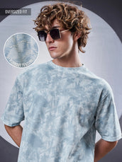 Burnout Blue Half Sleeve T-Shirt