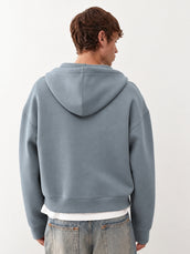 Dual Zip Light Grey Sweatshirt