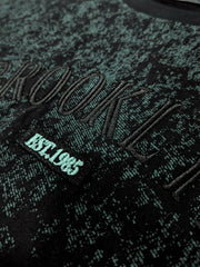 Brooklyn Embroidery Black Half Sleeve T-Shirt