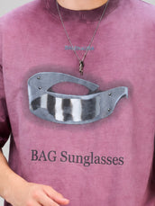 AcidWash Sunglass Onion Half Sleeve T-Shirt