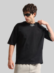 Overthinker Black Half Sleeve T-Shirt