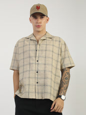 Resort Checks Beige Shirt