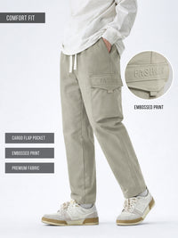 Embossed Flap Pocket Silver Sege Cargo