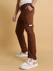 Solid Brown Baggy Fit Cargo