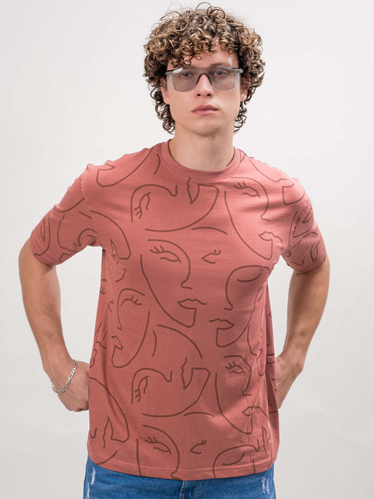 Face Onion Half Sleeve T-Shirt