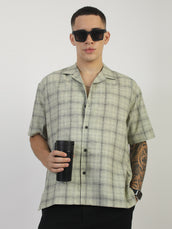 Resort Checks Green Shirt