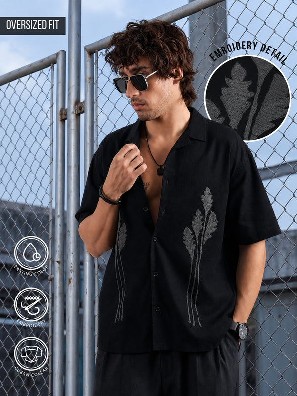 Midnight Flore Black Shirt
