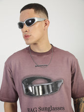 AcidWash Sunglass Onion Half Sleeve T-Shirt
