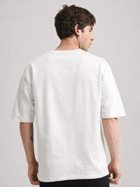 Ikigai Half White Half Sleeve T-Shirt