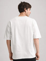 Ikigai Half White Half Sleeve T-Shirt