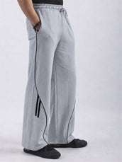 Atlanta Light Grey Baggy Fit Trackpant