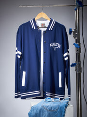 Manhattan Navy Varsity Full Sleeve Jacket
