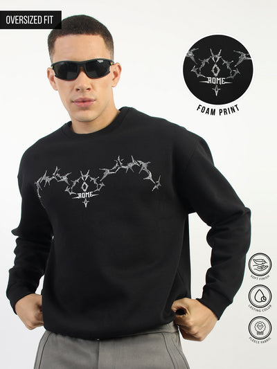 Rome Black Full Sleeve Sweatshirt