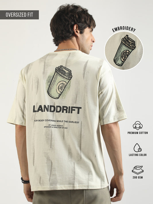 Landdrift Cream Half Sleeve T-Shirt